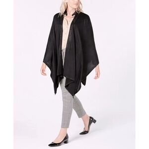 Calvin Klein shawl shoulder cover black with small sparkly studs.